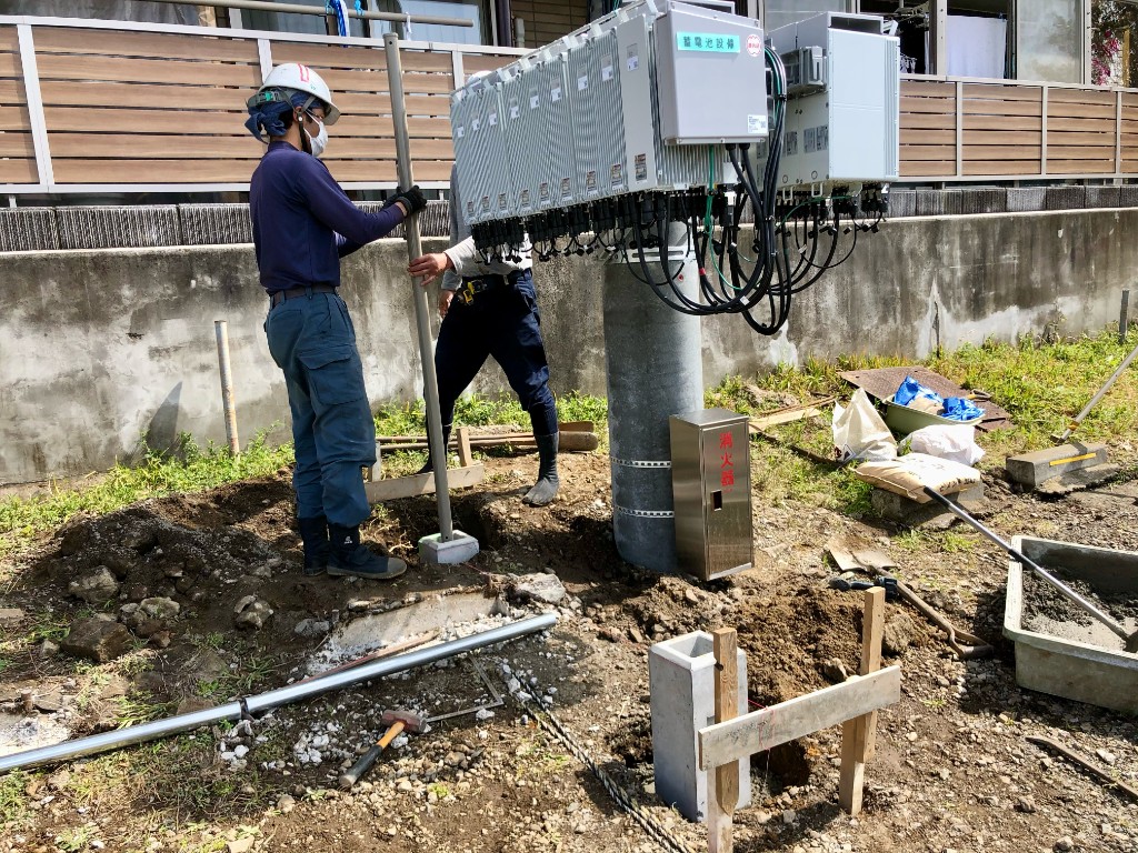 蓄電池設備の設置