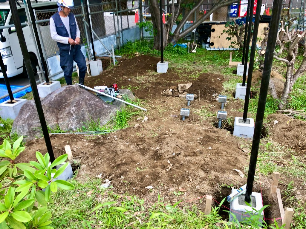 基礎・鉄骨建方