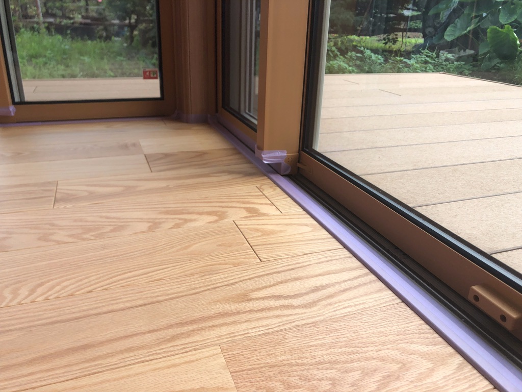 施工中（サッシまわり）