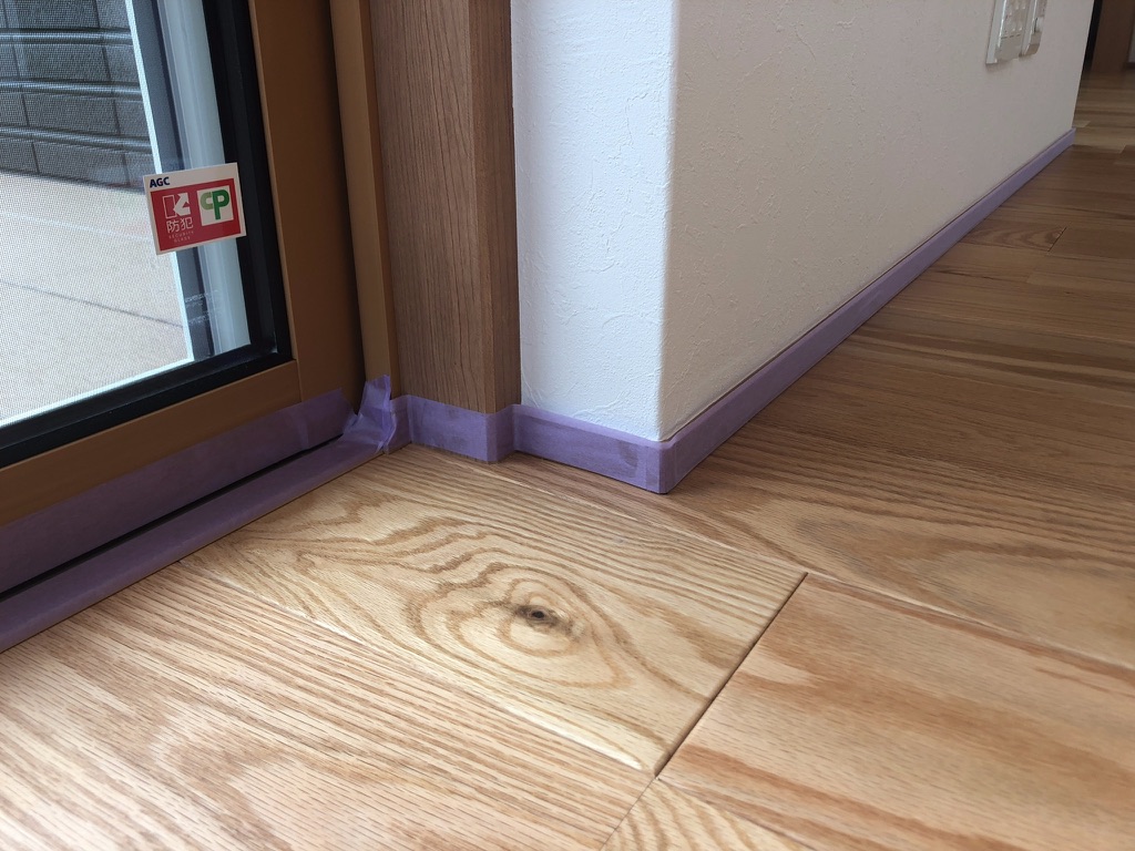 施工中（細部養生）