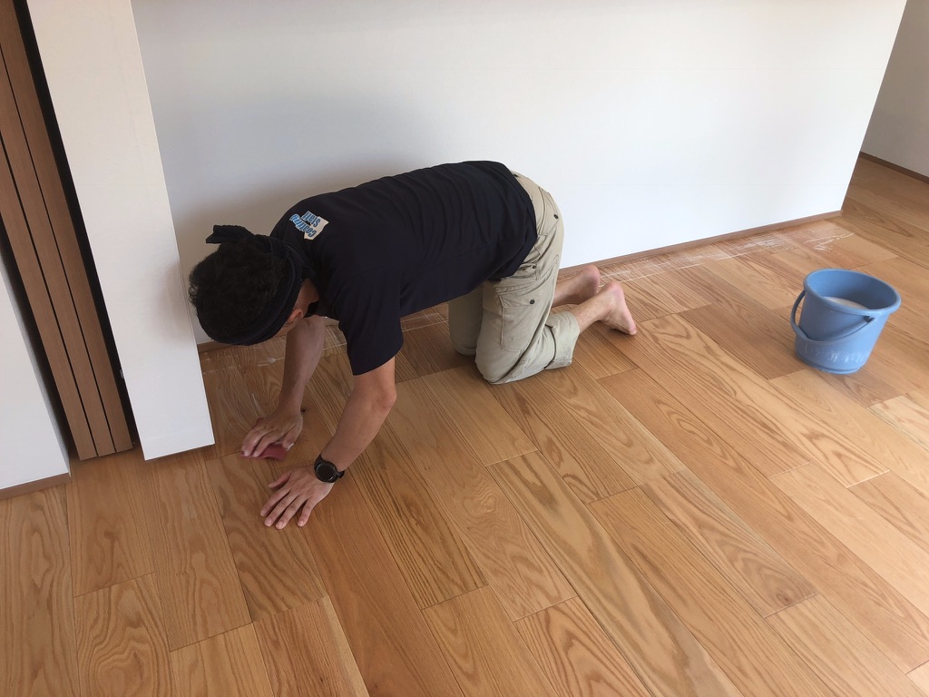 施工中（下地仕上げ）