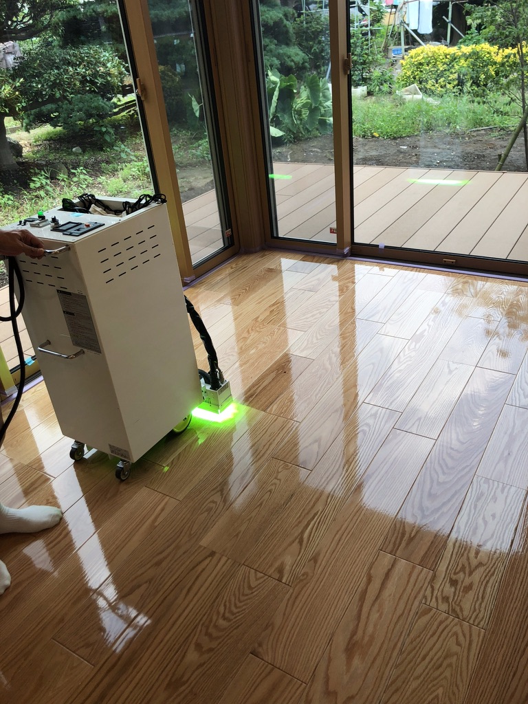 施工完了直後の艶